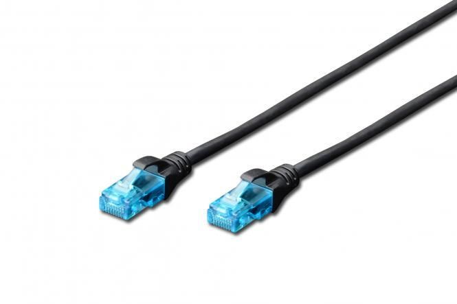 Патч-корд 2E CAT 5e, UTP, 2м, 26AWG, RJ45, 7/0.16, Cu, LSZH, чорний