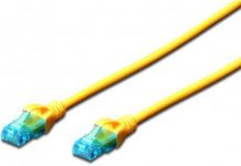 Патч-корд 2E CAT 5e, UTP, 10м, 26AWG, RJ45, 7/0.16, Cu, LSZH, жовтий