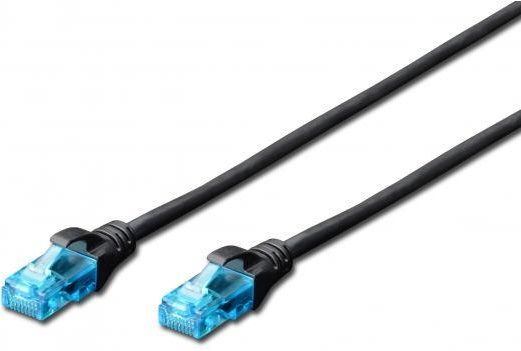 Патч-корд 2E CAT 5e, UTP, 0.50м, 26AWG, RJ45, 7/0.16, Cu, LSZH, чорний