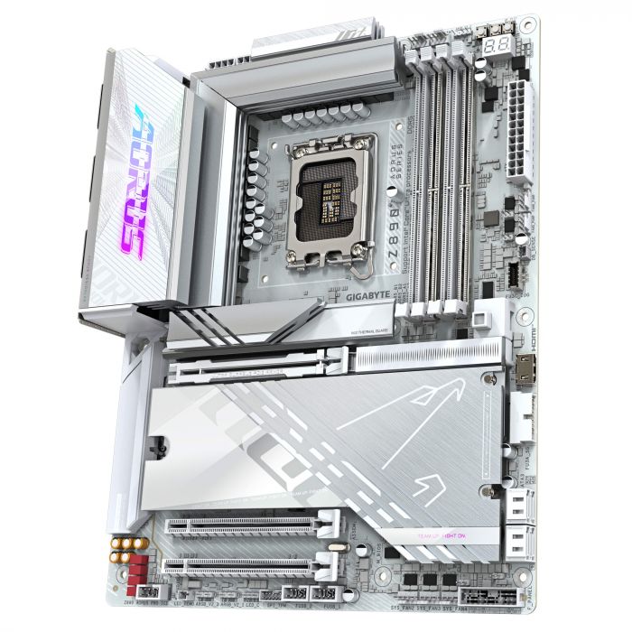 Материнська плата GIGABYTE Z890 AORUS PRO ICE s1851 Z890 4xDDR4 M.2 HDMI DP Wi-Fi BT ATX білий