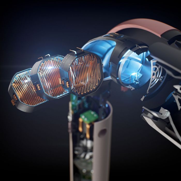 Фен Dyson HD17 Supersonic R Jasper/Plum, 1700Вт, 3 режими, іонізація, хол. обдув, 5 насадок, фіолетовий