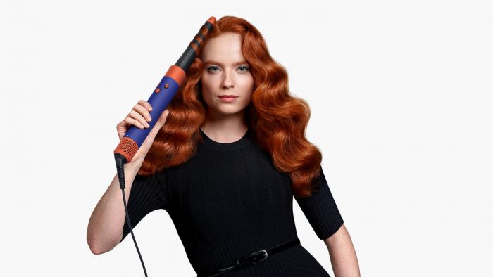 Стайлер Dyson Airwrap I.D. HS08 Curly+Coily Complete Long Vinca Blue/Topaz, 1300Вт, темп.режимів-3, насадок-6, кейс, кераміка, синьо-мідний