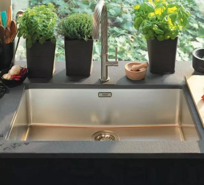 Мийка кухонна Franke Maris, нерж.сталь, прямокутник, без крила, 740х440х180мм, чаша - 1, монтаж під стільницю, MRX 110-70, нерж