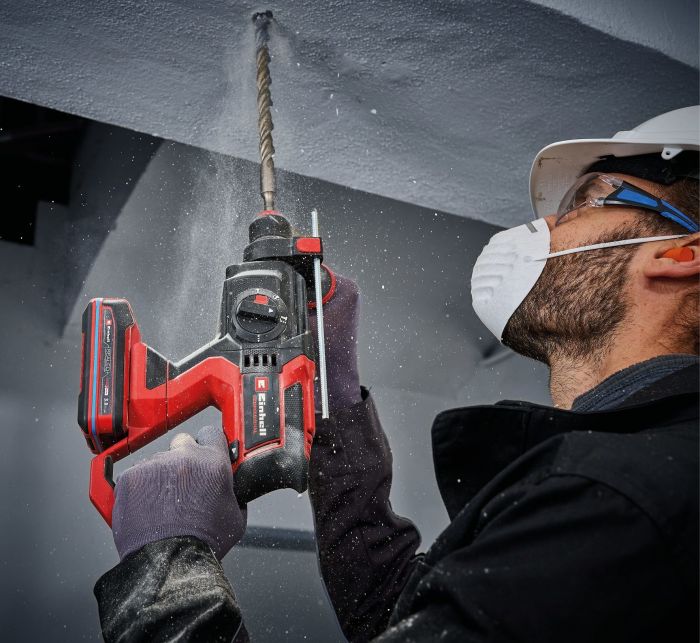 Перфоратор акумуляторний Einhell Professional TP-HD 18/22 D Li BL - Solo 18В 0-1800об/хв 5150уд/хв 2.2Дж кейс 17.8кг без АКБ та ЗП