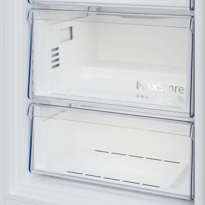 Морозильна камера Beko, 187x60x71, 286л, 1дв., E, NF, нержавіюча сталь