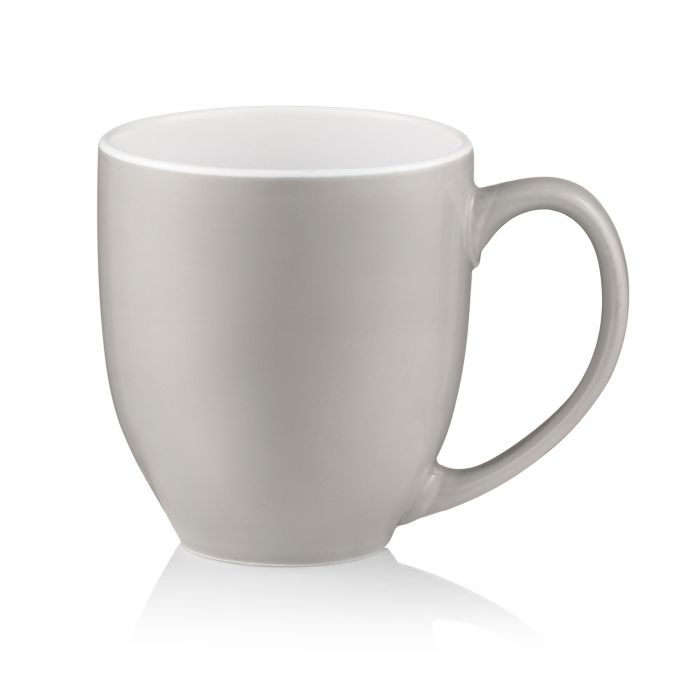 Чашка ARDESTO Pio, 430мл, кераміка, сірий світлий