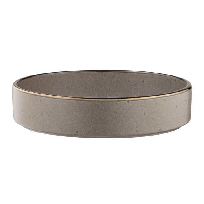 Тарілка супова ARDESTO Fasano, 850мл, 20см, кераміка, сіро-коричневий