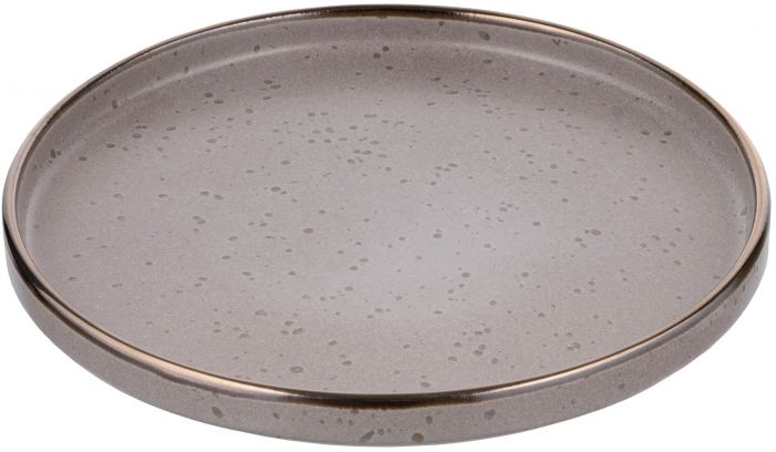 Тарілка десертна ARDESTO Fasano, 19.6см, кераміка, сіро-коричневий