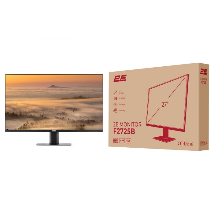 Монітор 2E 27" F2725B D-Sub, HDMI, IPS, 100Hz