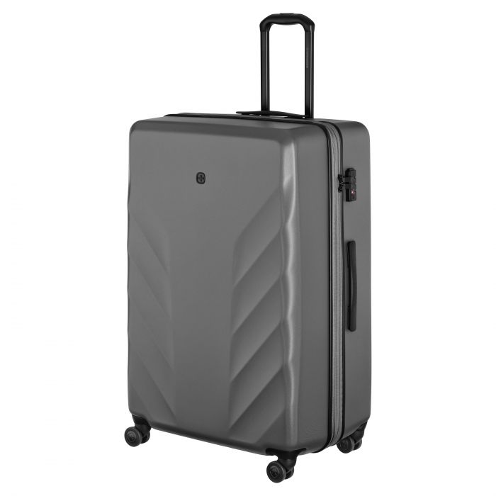 Валіза Wenger, Motion, полікарбонат, гігант, 81см, 135/157л, TSA, 4 колеса, сірий