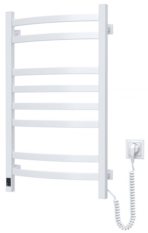 Рушникосушка Navin електрична Avalon, 800х480х104мм, таймер-регулятор, сталь, білий, праве підключення