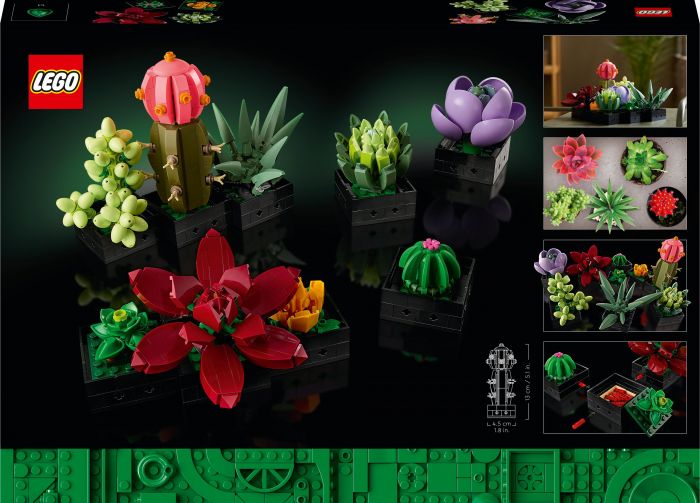 Конструктор LEGO Botanicals Сукуленти