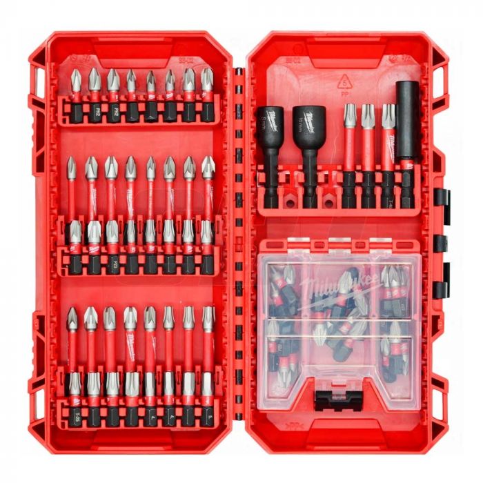 Біти Milwaukee Shockwave, сталь, кейс, набір 70шт