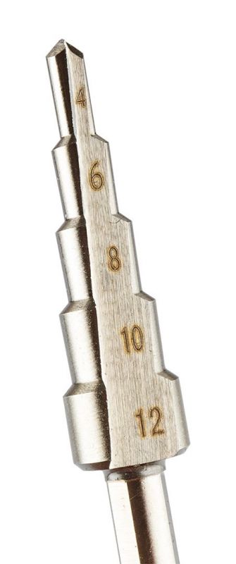 Свердло по металу ступінчасте GRAPHITE HSS 4x12мм