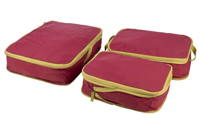 Набір чохлів для пакування одяу, Tucano Pigio Travel 3 в 1, нейлон, бордо