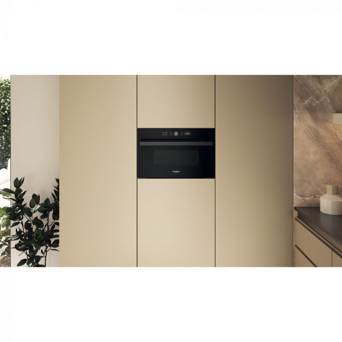 Мікрохвильова піч Whirlpool вбудована, 31л, електронне упр., 1000Вт, гриль, дисплей, чорний
