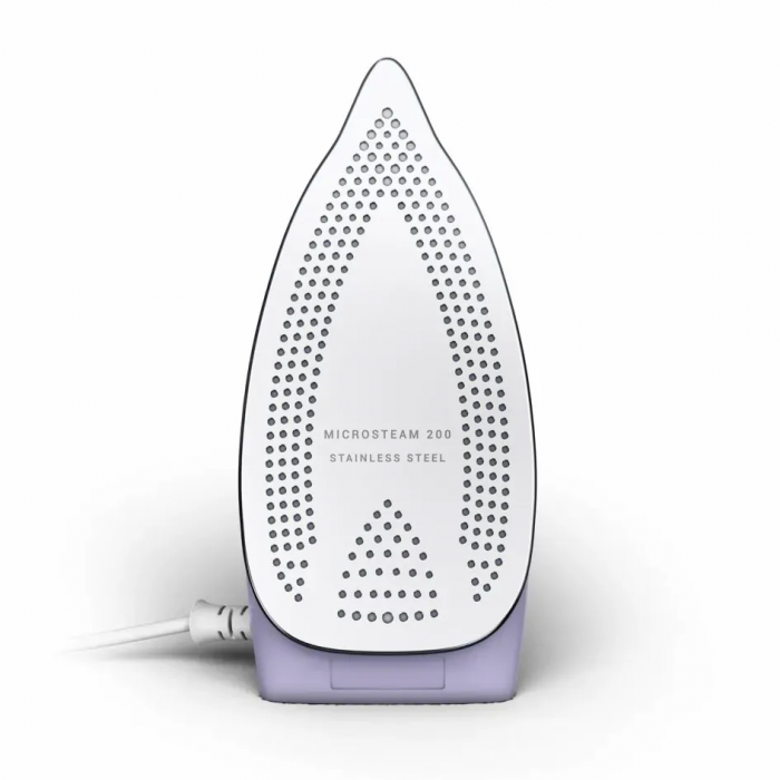 Праска Tefal дорожня First Class, 1000Вт, 65мл, паровий удар -45гр, нерж. сталь, біло-фіолетовий