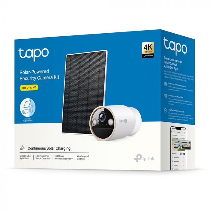 Комплект розумної бездротової камери TP-LINK TAPO C460 KIT 8MP та сонячної панелі