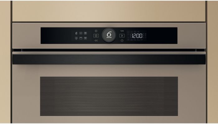 Мікрохвильова піч Whirlpool вбудована, 31л, електронне упр., 1000Вт, гриль, дисплей, бежевий