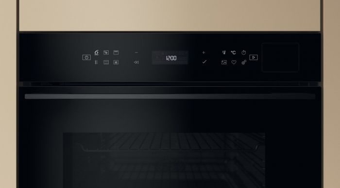 Духова шафа Whirlpool електрична, 73л, A+, дисплей, конвекція, піроліз, телескопічні напрямні, чорний