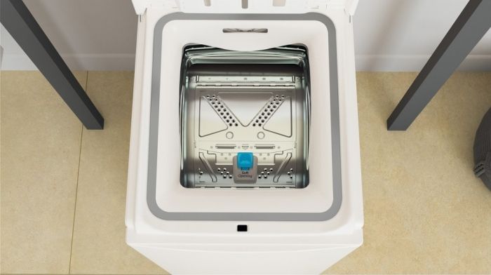 Пральна машина Whirlpool вертикальна, 6кг, 1200, B, 60см, дисплей, інвертор, білий