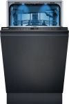 Посудомийна машина Siemens вбудована, 10компл., E, 45см, дисплей, 3й кошик, Zeolith, білий