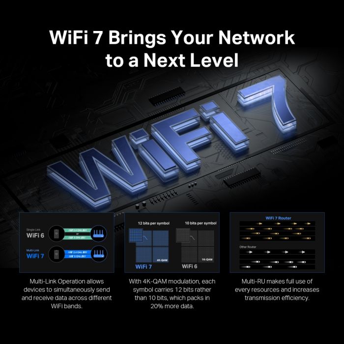 Маршрутизатор MERCUSYS MR37BE BE6500, 2xGE LAN, 1x2.5GE LAN, 1x2.5GE WAN, MESH