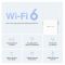 Розширювач покриття WiFi MERCUSYS ME60X AX1500, 1хGE LAN