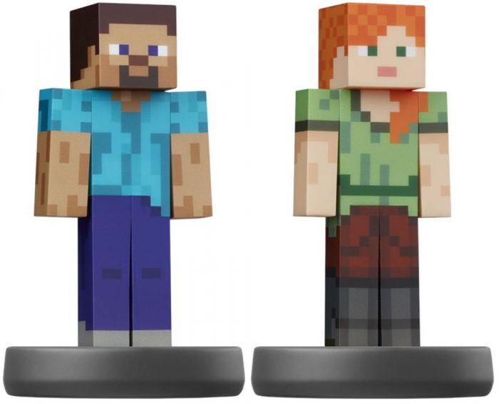 Фігурка Amiibo Minecraft Steve and Alex