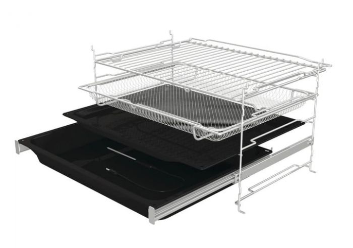 Духова шафа Gorenje електрична, 77л, A+, пара, дисплей, піроліз, готув. на різн рівнях, чорний