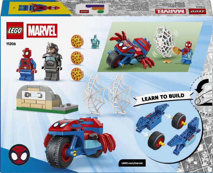 Конструктор LEGO Spidey Павук на мотоциклі проти Носорога