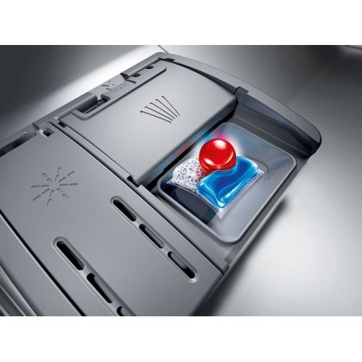 Посудомийна машина Bosch вбудована, 10компл., C, 45см, дисплей, 3й кошик, Zeolith, білий