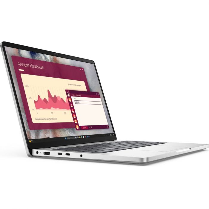 Ноутбук Dell Pro 14 14" FHD+ IPS AG, Intel U7-255U, 32GB, F512GB, UMA, Lin, сріблястий