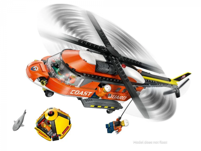 Конструктор LEGO City Рятувальний катер і гелікоптер берегової охорони