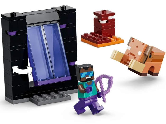Конструктор LEGO Minecraft Подорож до Нижнього світу та Порталу до Краю