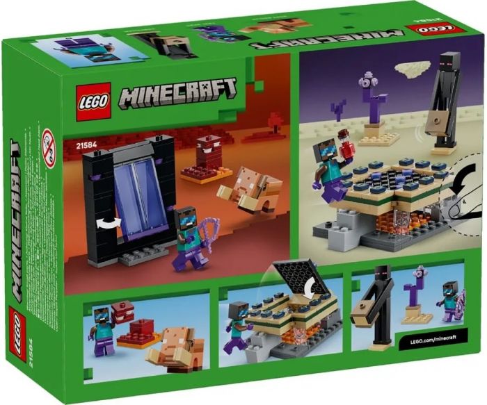 Конструктор LEGO Minecraft Подорож до Нижнього світу та Порталу до Краю