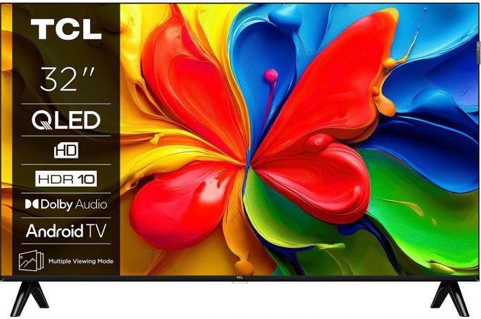 Телевізор 32" TCL QLED HD 60Hz Smart Android TV Black