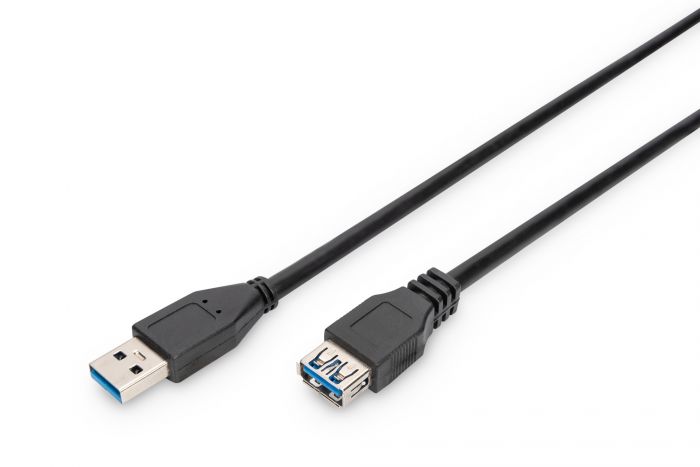 Кабель ASSMANN USB 3.0 (AM/AF) 1.8м, чорний