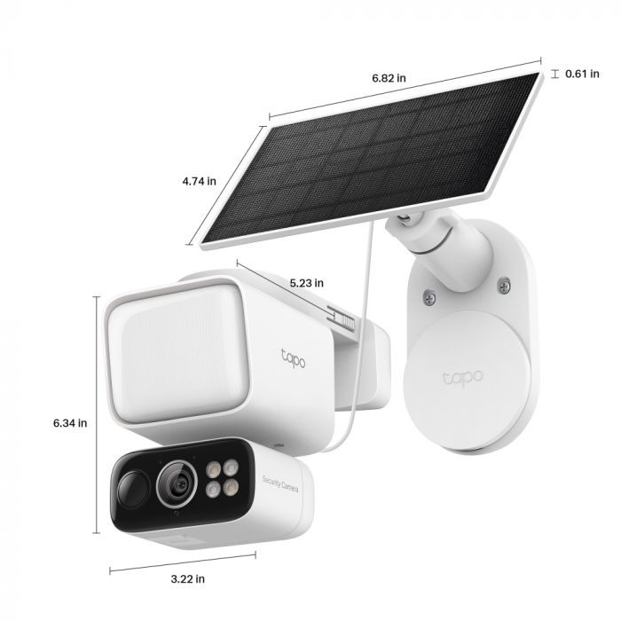 Комплект розумної бездротової камери TP-LINK TAPO C615F KIT 2K QHD та сонячної панелі