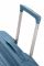 Валіза American Tourister, Soundbox, поліпропілен, мала, 55см, 35.5/41л, TSA, 4 колеса, EXP, сіро-синій