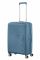 Валіза American Tourister, Soundbox, поліпропілен, середня, 67см, 71.5/81л, TSA, 4 колеса, EXP, сіро-синій