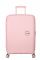 Валіза American Tourister, Soundbox, поліпропілен, середня, 67см, 71.5/81л, TSA, 4 колеса, EXP, пастельно-рожевий