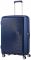 Валіза American Tourister, Soundbox, поліпропілен, велика, 77см,  97/110л, TSA, 4 колеса, EXP, темно-синій