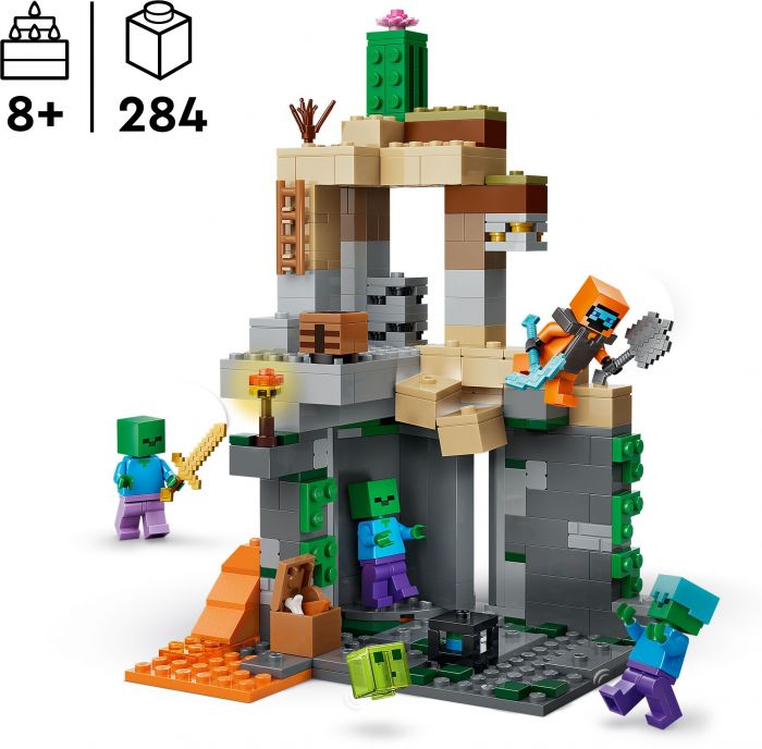 Конструктор LEGO Minecraft Підземелля зомбі