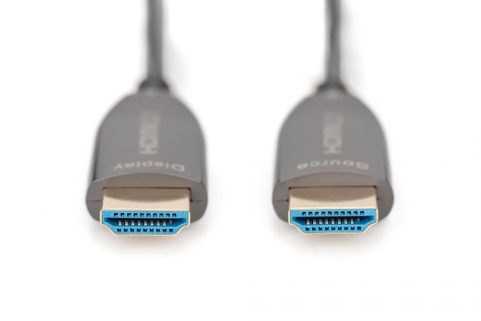 Кабель DIGITUS HDMI UHD 8K, AOC hybrid-fiber, type A M/M, 10м, чорний