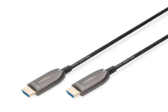 Кабель DIGITUS HDMI UHD 8K, AOC hybrid-fiber, type A M/M, 30м, чорний