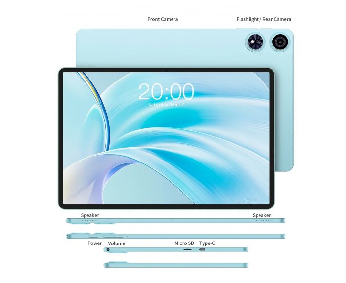 Планшет Teclast P50 KIT 11" 4ГБ, 128ГБ, 7000мА•год, Android, блакитний