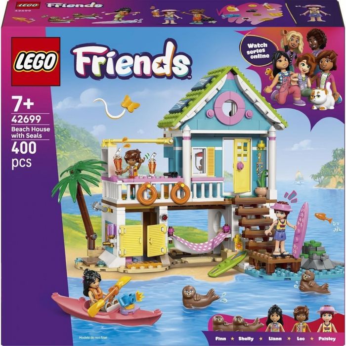 Конструктор LEGO Friends  Пляжний будиночок з морськими котиками