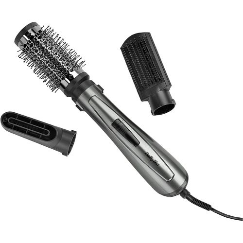 Фен-щітка Babyliss Xanadu, 1000Вт, 2 режими, хол. обдув, 2 насадки, сірий