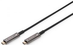 Кабель DIGITUS USB-C UHD 4K, AOC hybrid-fiber, type C M/M, 10м, чорний